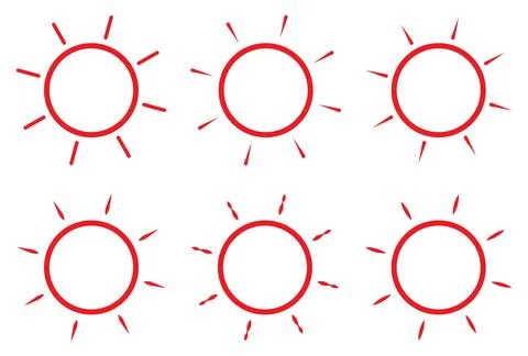 Sun icon symbol sun phase illustration. Stock Illustration