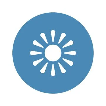 Sun icon symbol vector Stock Illustration