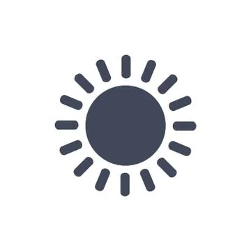 Sun icon symbol vector Stock Illustration