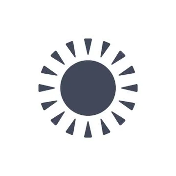 Sun icon symbol vector Stock Illustration