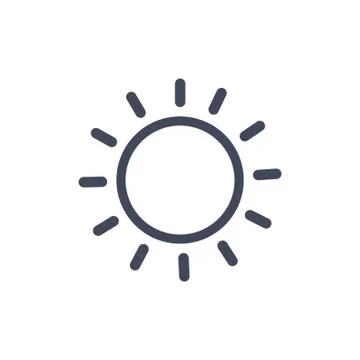 Sun icon symbol vector Stock Illustration