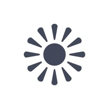 Sun icon symbol vector Stock Illustration