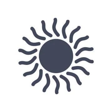 Sun icon symbol vector Stock Illustration