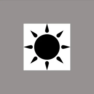 Sun icon vector design template Stock Illustration