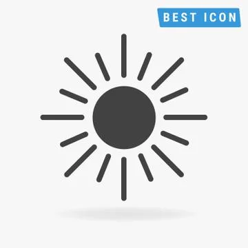 Sun Icon, vector icon eps10. Stock Illustration