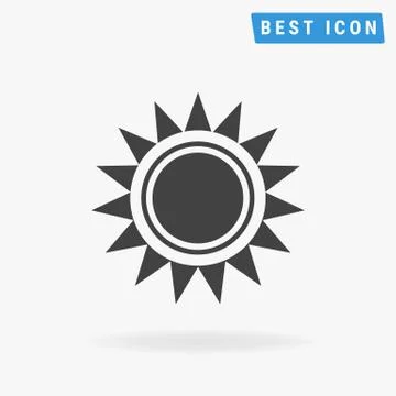 Sun Icon. vector icon eps10. Illustrazione stock