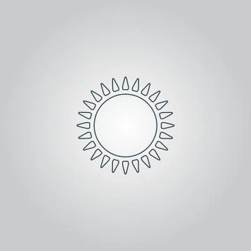 Sun icon vector Stock Illustration