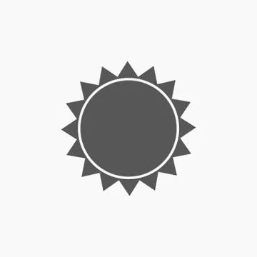 Sun icon vector Stock Illustration
