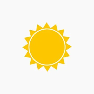 Sun icon vector Stock Illustration