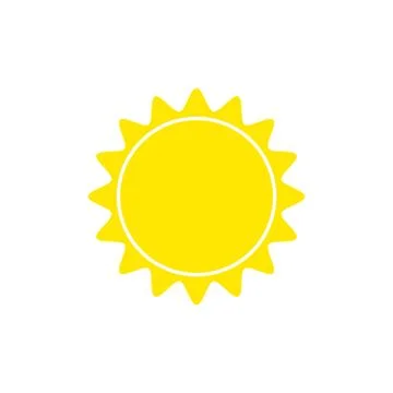 Sun icon vector Stock Illustration