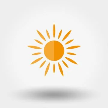 Sun Icon Vector Stock Illustration