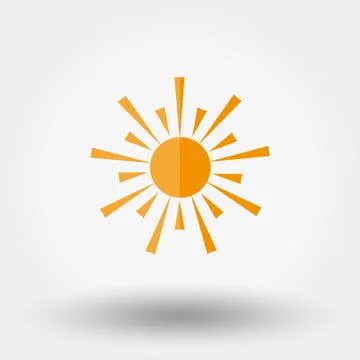 Sun Icon Vector Stock Illustration