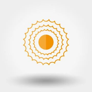 Sun Icon Vector Stock Illustration