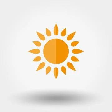 Sun Icon Vector Stock Illustration