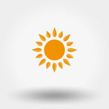 Sun Icon Vector Stock Illustration