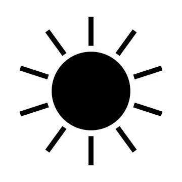 Sun icon vector Stock Illustration