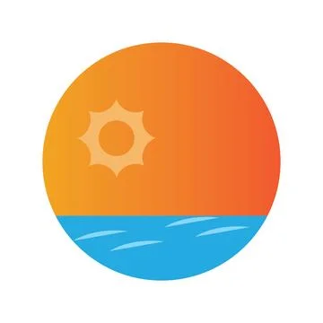 Sun icon vector Stock Illustration
