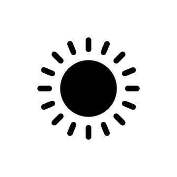 Sun icon vector illustration. Brightness sign and symbol. Stock Illustration