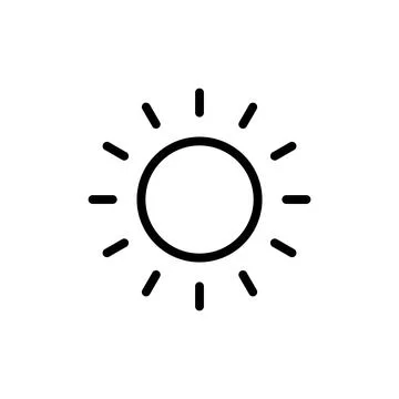 Sun icon vector illustration. Brightness sign and symbol. Stock Illustration