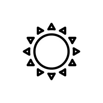 Sun icon vector illustration. Brightness sign and symbol. Stock Illustration
