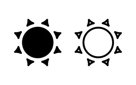 Sun icon vector illustration. Brightness sign and symbol. Stock Illustration