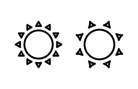 Sun icon vector illustration. Brightness sign and symbol. Stock Illustration