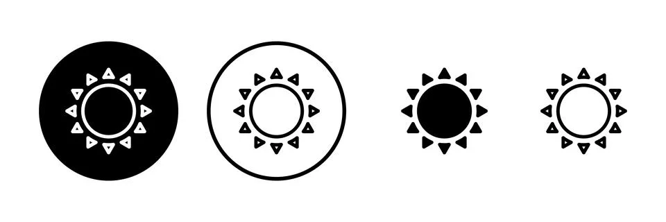 Sun icon vector illustration. Brightness sign and symbol. Stock Illustration