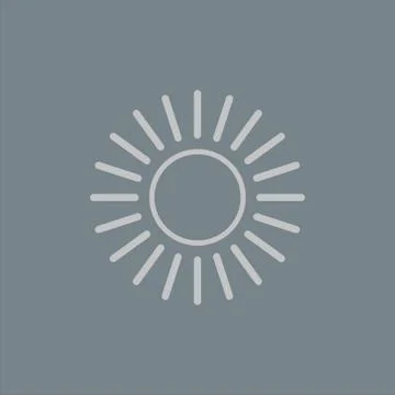 Sun icon. Vector illustration. 스톡 일러스트