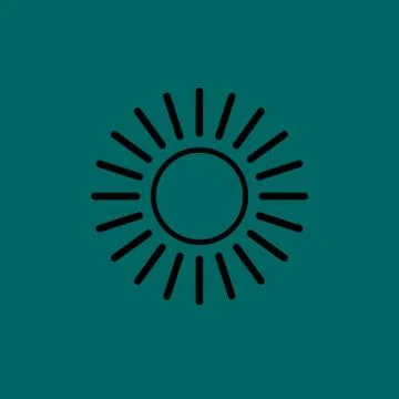 Sun icon. Vector illustration Stock Illustration