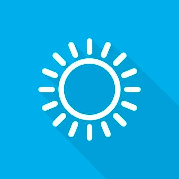 Sun icon. Vector illustration Stock Illustration