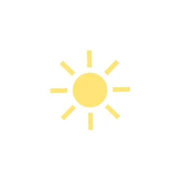 Sun icon vector illustration isolated Stock Illustration