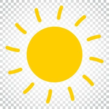 Sun icon vector illustration. Sun with ray symbol. Simple business concept pi Stock Illustration