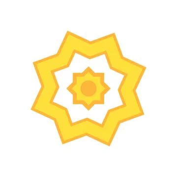Sun icon vector isolated on white background for your web Stock Illustration