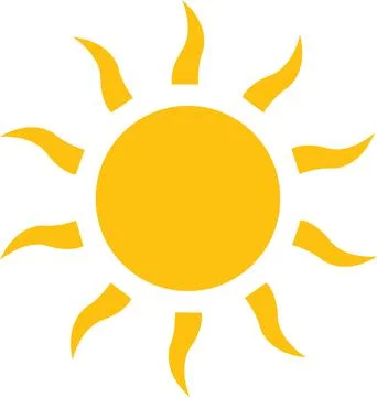 Sun icon vector. Shine sun ray. Sunshine sign. Sunset icon. Abstract art. Stock Illustration