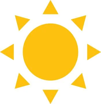 Sun icon vector. Shine sun ray. Sunshine sign. Sunset icon. Abstract art. Stock Illustration