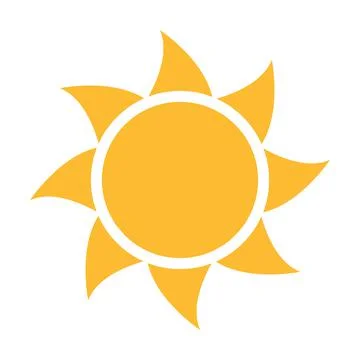 Sun icon vector sunset concept for graphic design, logo, website, social medi Stock-Illustration