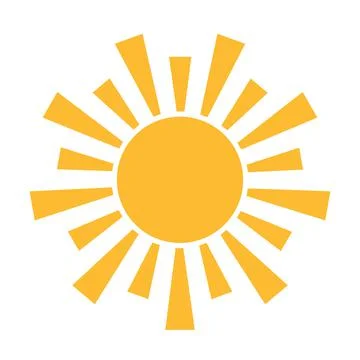 Sun icon vector sunset concept for graphic design, logo, website, social medi Stock Illustration