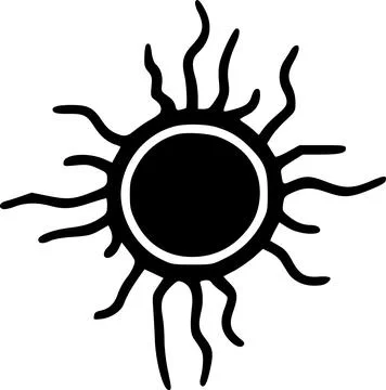 Sun icon vector symbol design illustration Stock Illustration