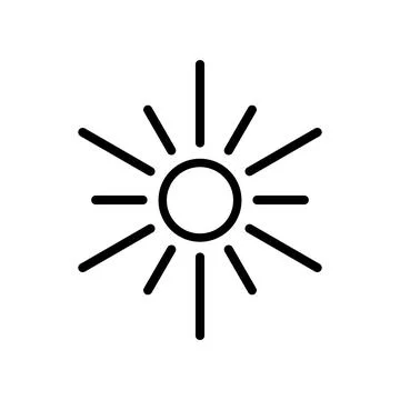 Sun icon vector template illustration design Stock Illustration