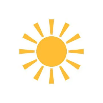 Sun icon vector for your web design, logo, UI. illustration Stock Illustration