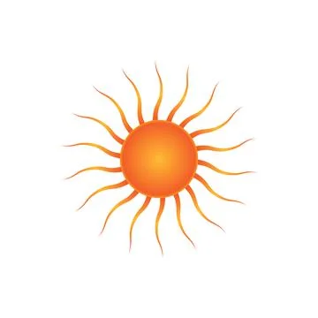 Sun icon vector for your web design, logo, UI. illustration Stock Illustration