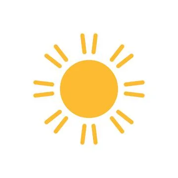 Sun icon vector for your web design, logo, UI. illustration Stock Illustration