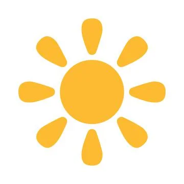 Sun icon vector for your web design, logo, UI. illustration Stock-Illustration