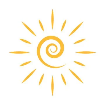 Sun icon vector for your web design, logo, UI. illustration Stock Illustration