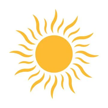 Sun icon vector for your web design, logo, UI. illustration Illustrazione stock