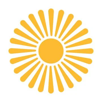 Sun icon vector for your web design, logo, UI. illustration Stockillustratie