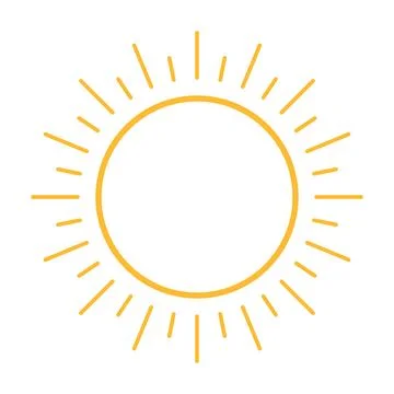 Sun icon vector for your web design, logo, UI. illustration Stock Illustration