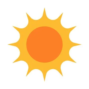 Sun icon vector for your web design, logo, UI. illustration Stock-Illustration