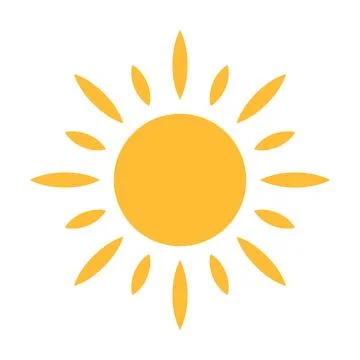 Sun icon vector for your web design, logo, UI. illustration Stock-Illustration