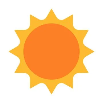 Sun icon vector for your web design, logo, UI. illustration 스톡 일러스트